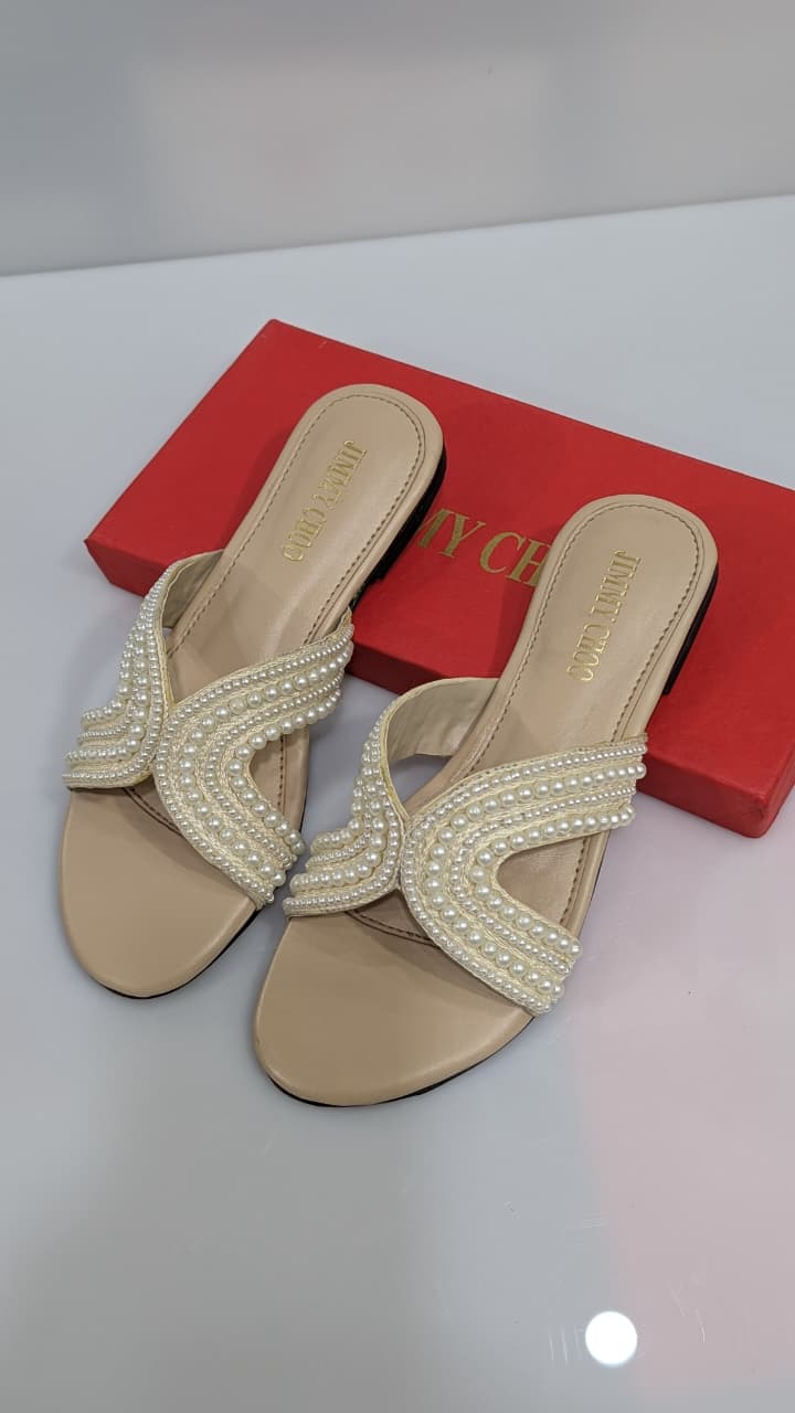 Jimmy Choo Pearl Slippers