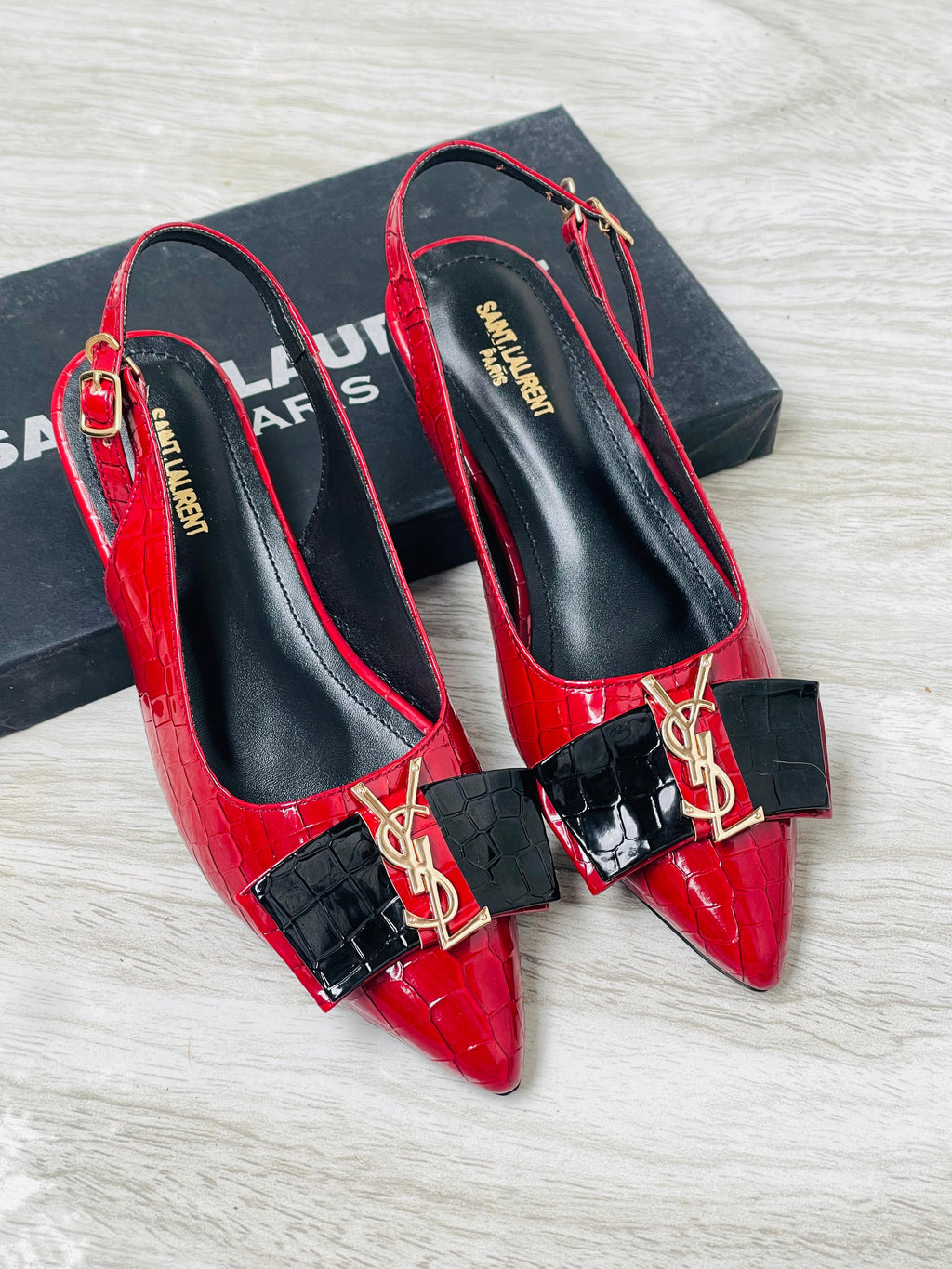 NEW ARRIVAL YSL FLAT PUMPS